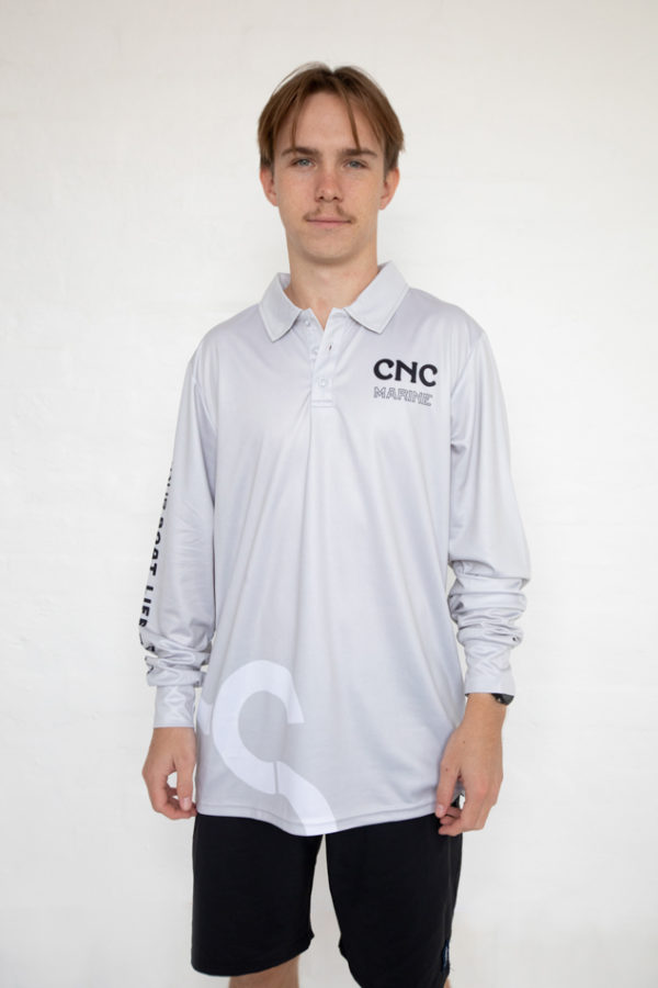 CNC Fishing Shirt - Grey - CNC Marine