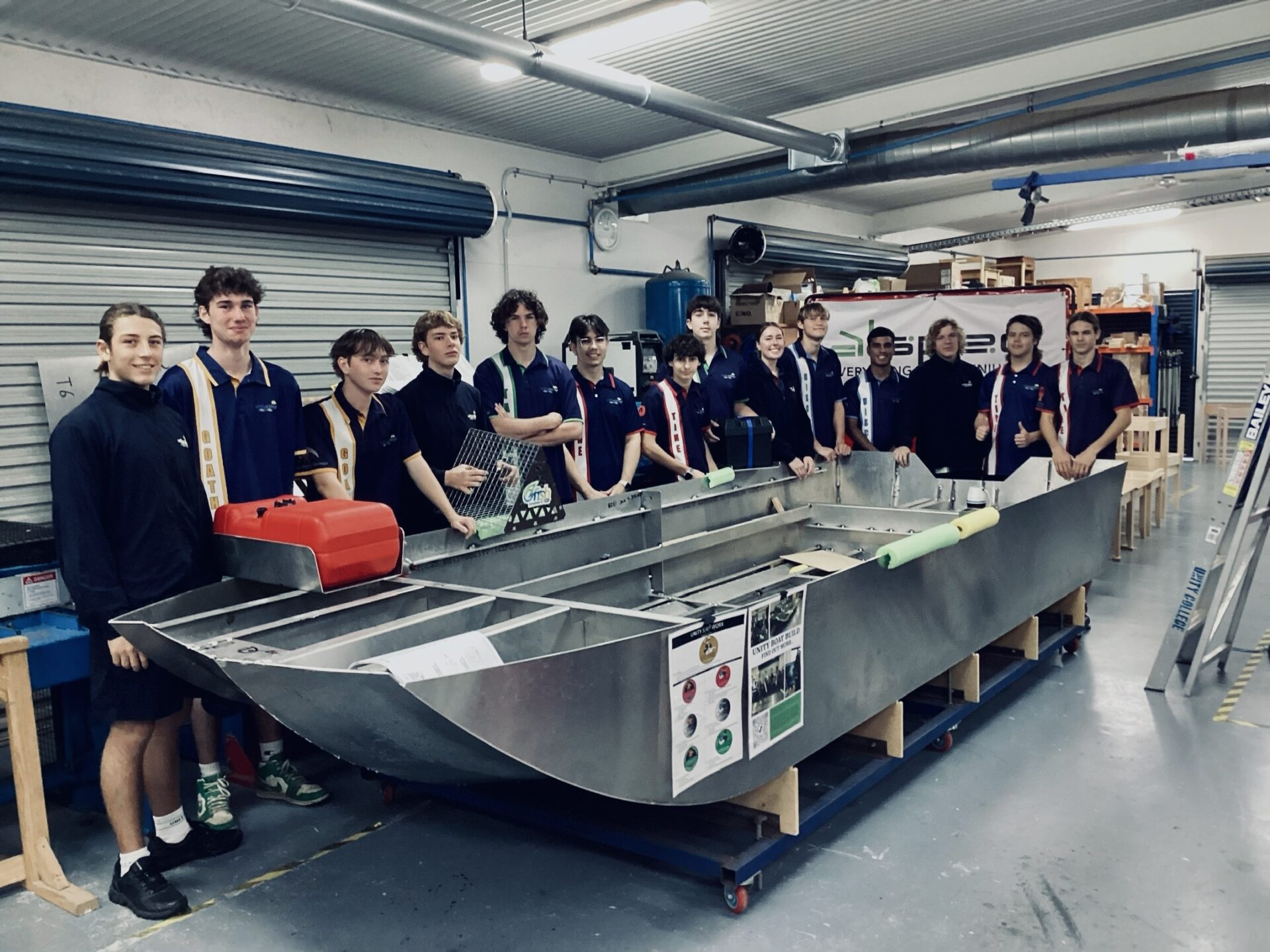 school boat building project unity college