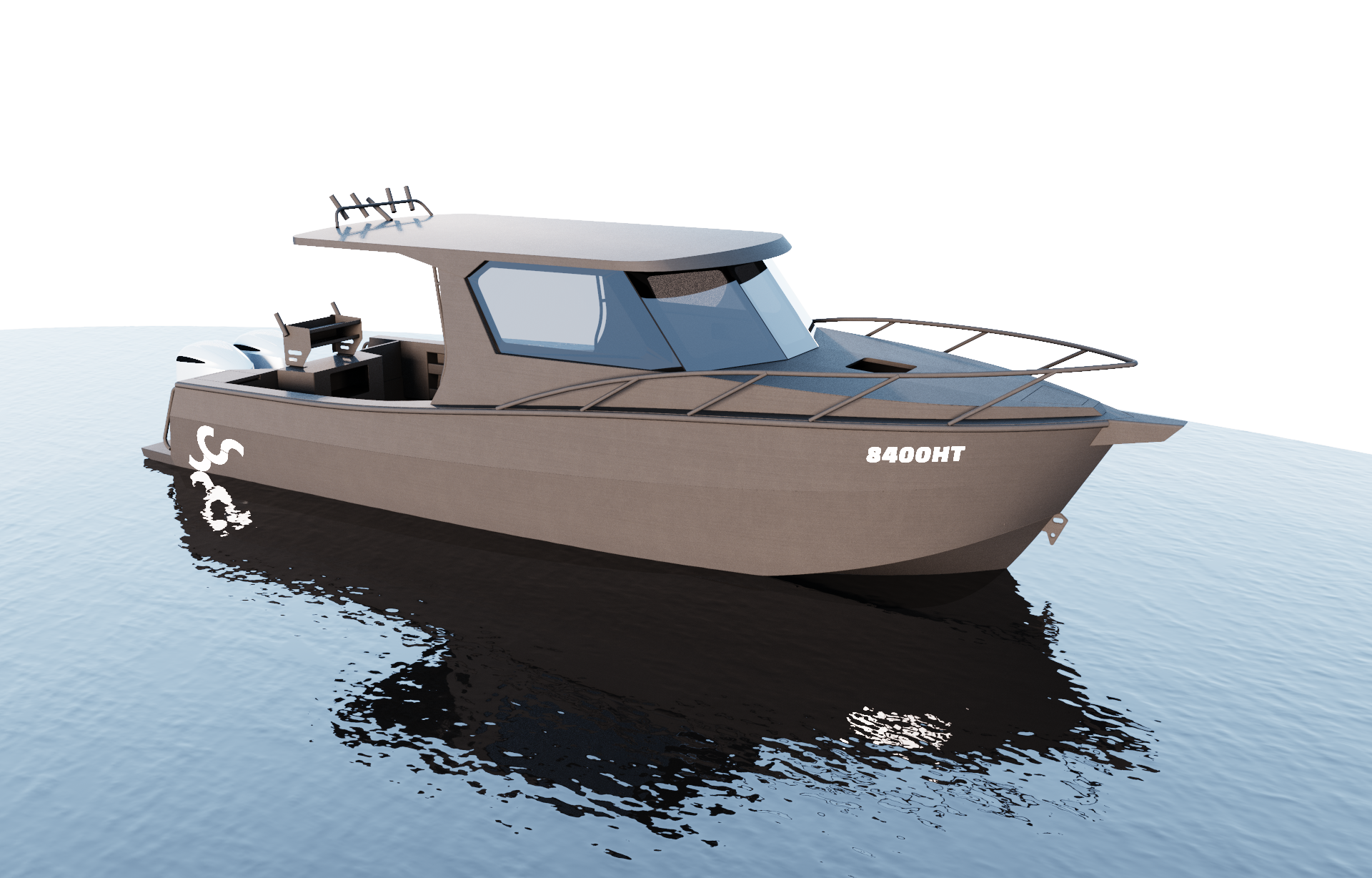 7500HT Hard Top aluminium kit boat