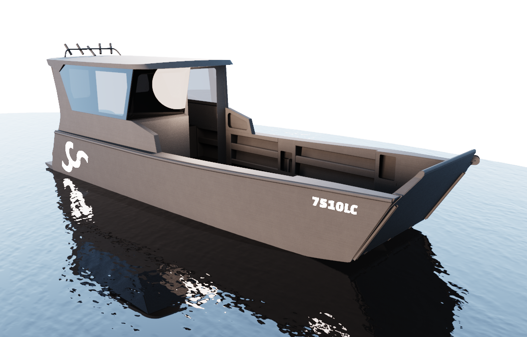 CNC MARINE_7501HT.2 7500HT Hard Top aluminium kit boat
