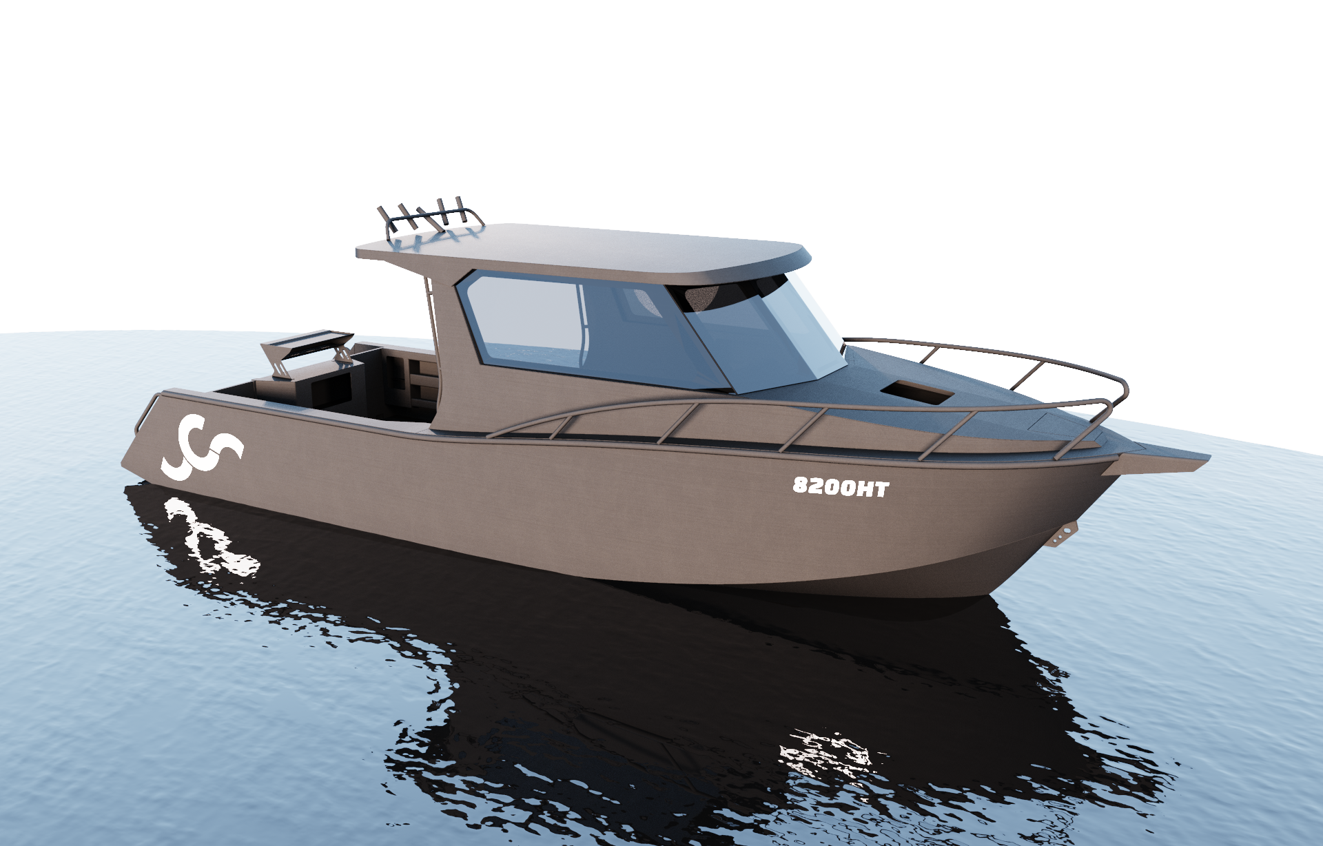 7500HT Hard Top aluminium kit boat