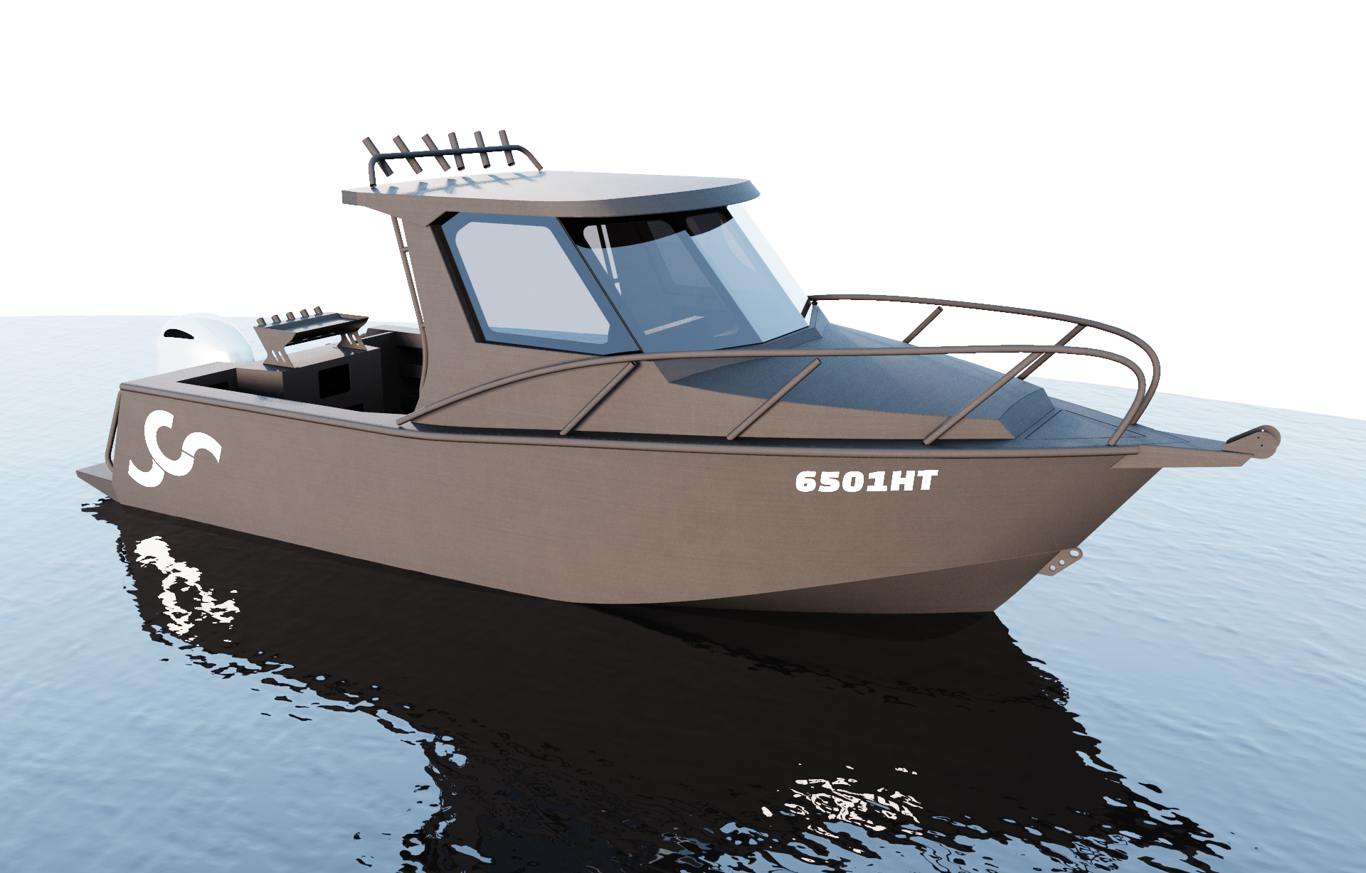 7500HT Hard Top aluminium kit boat
