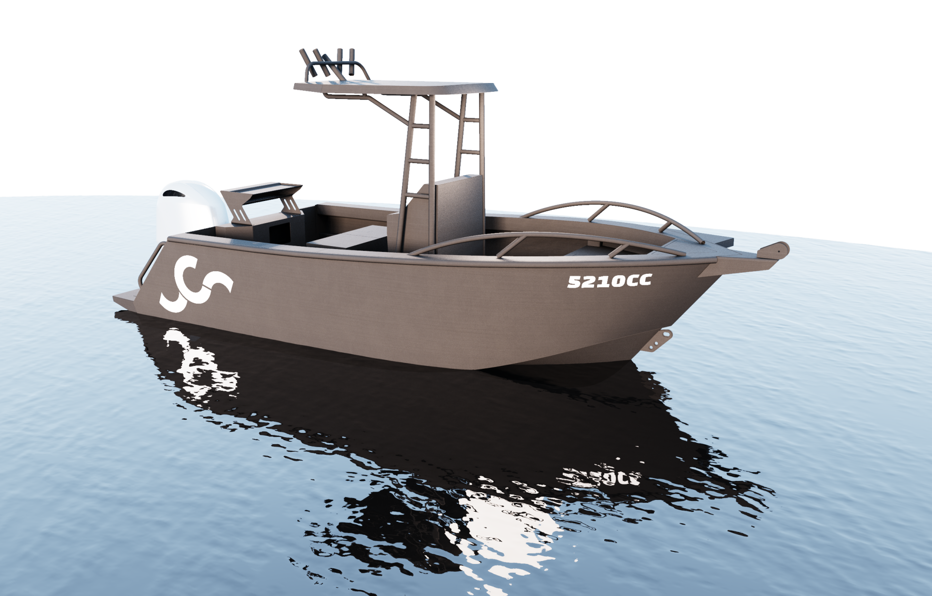 7500HT Hard Top aluminium kit boat