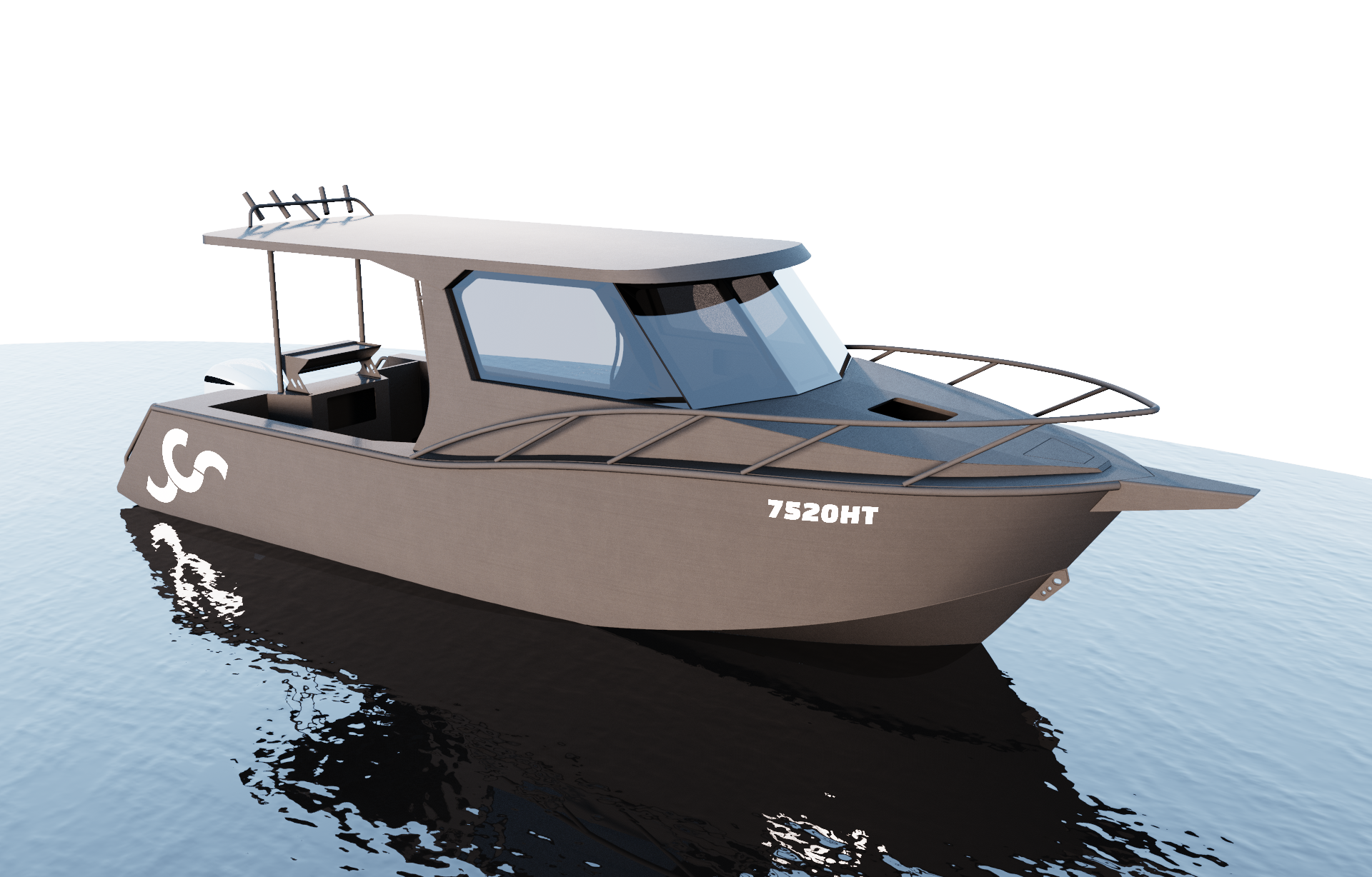 7500HT Hard Top aluminium kit boat