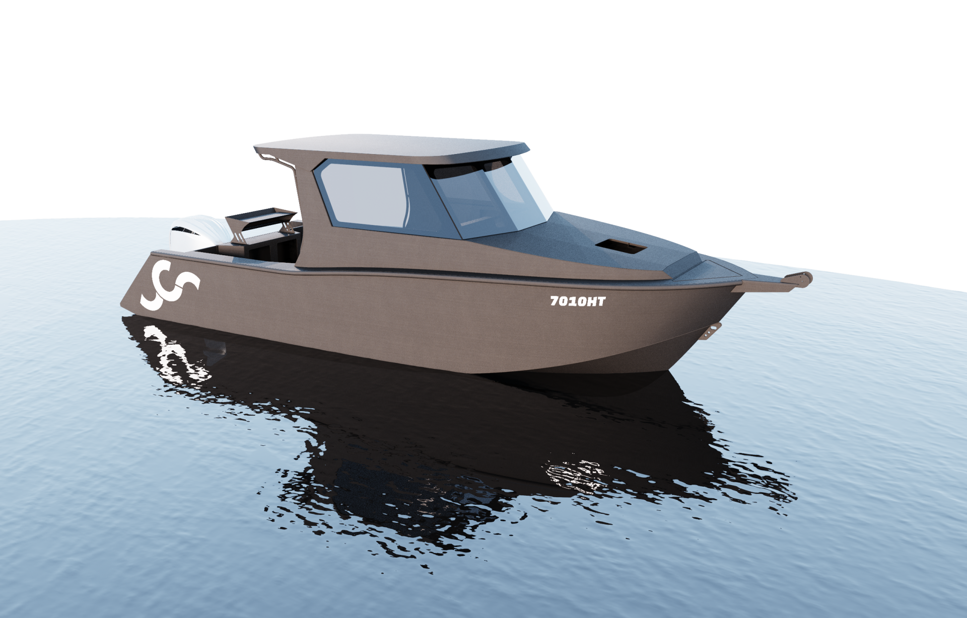 7500HT Hard Top aluminium kit boat