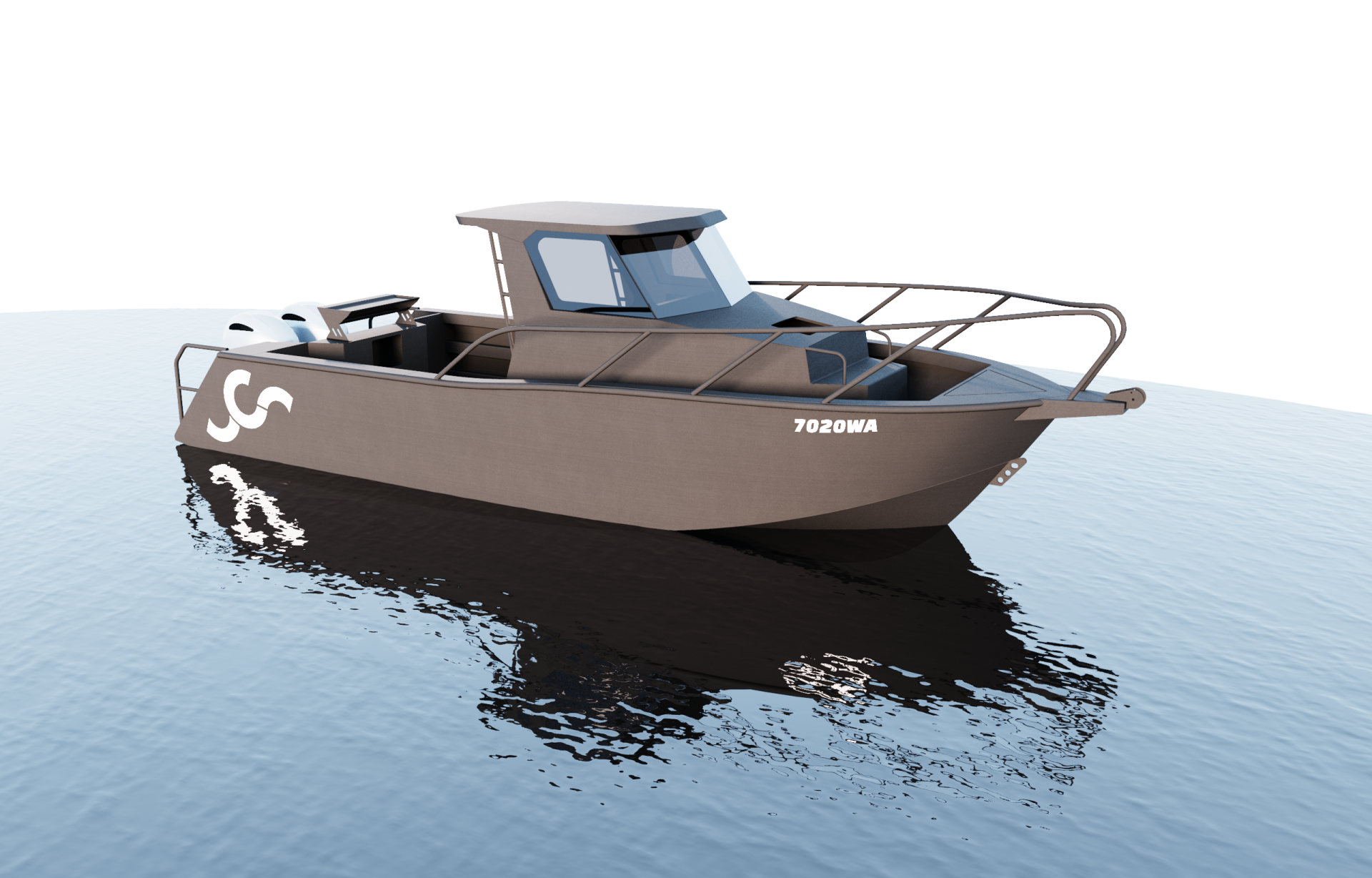 7500HT Hard Top aluminium kit boat