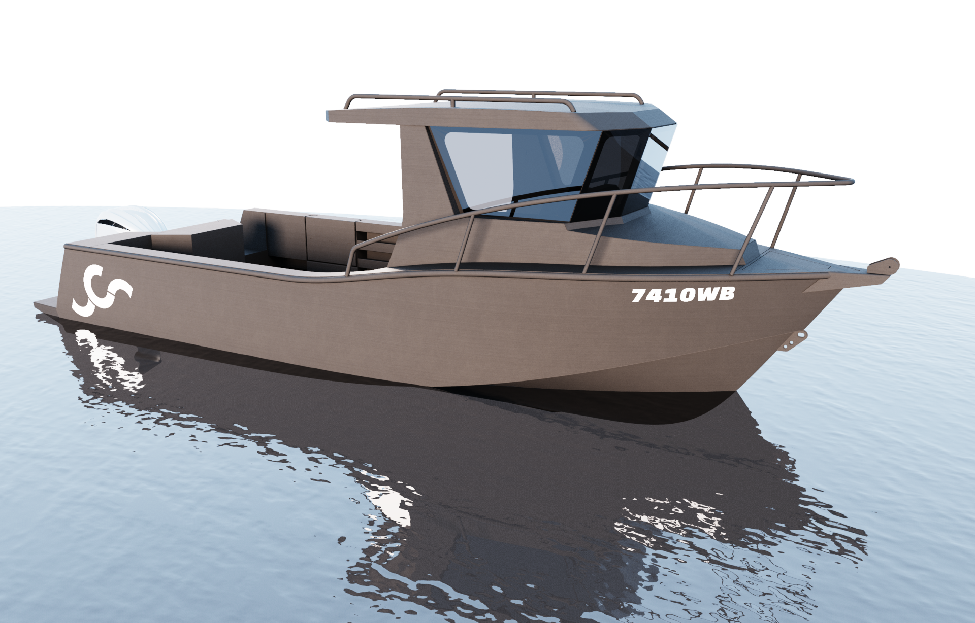 7500HT Hard Top aluminium kit boat