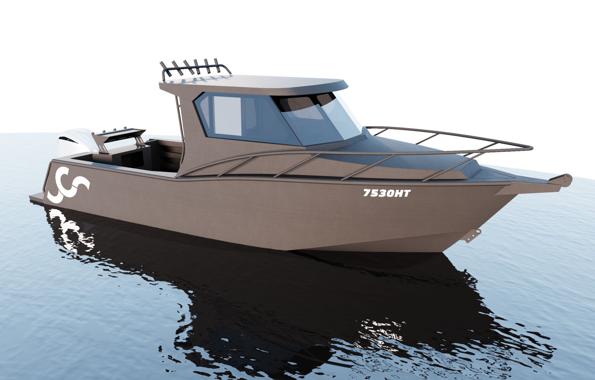 7500HT Hard Top aluminium kit boat