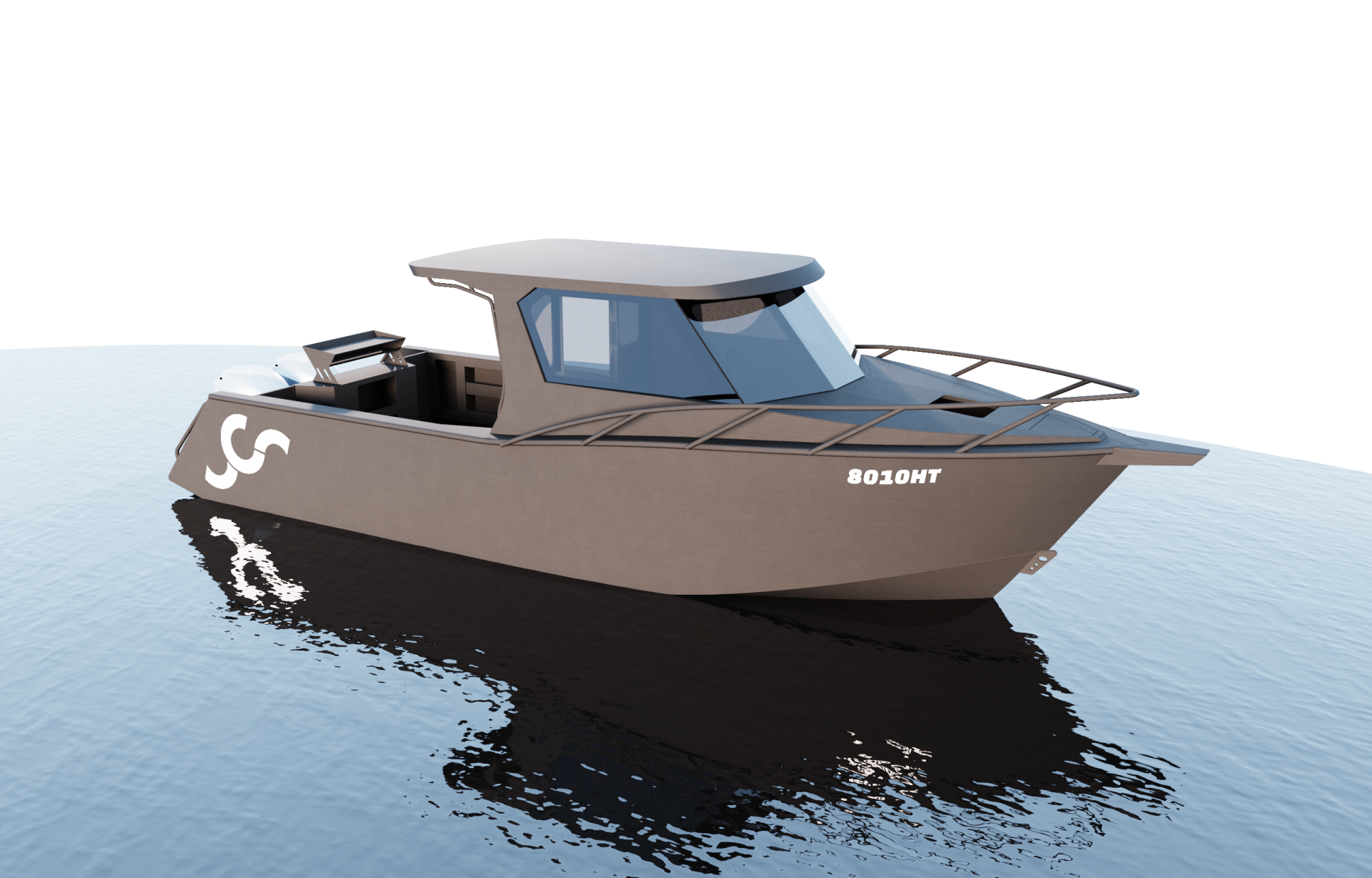 7500HT Hard Top aluminium kit boat