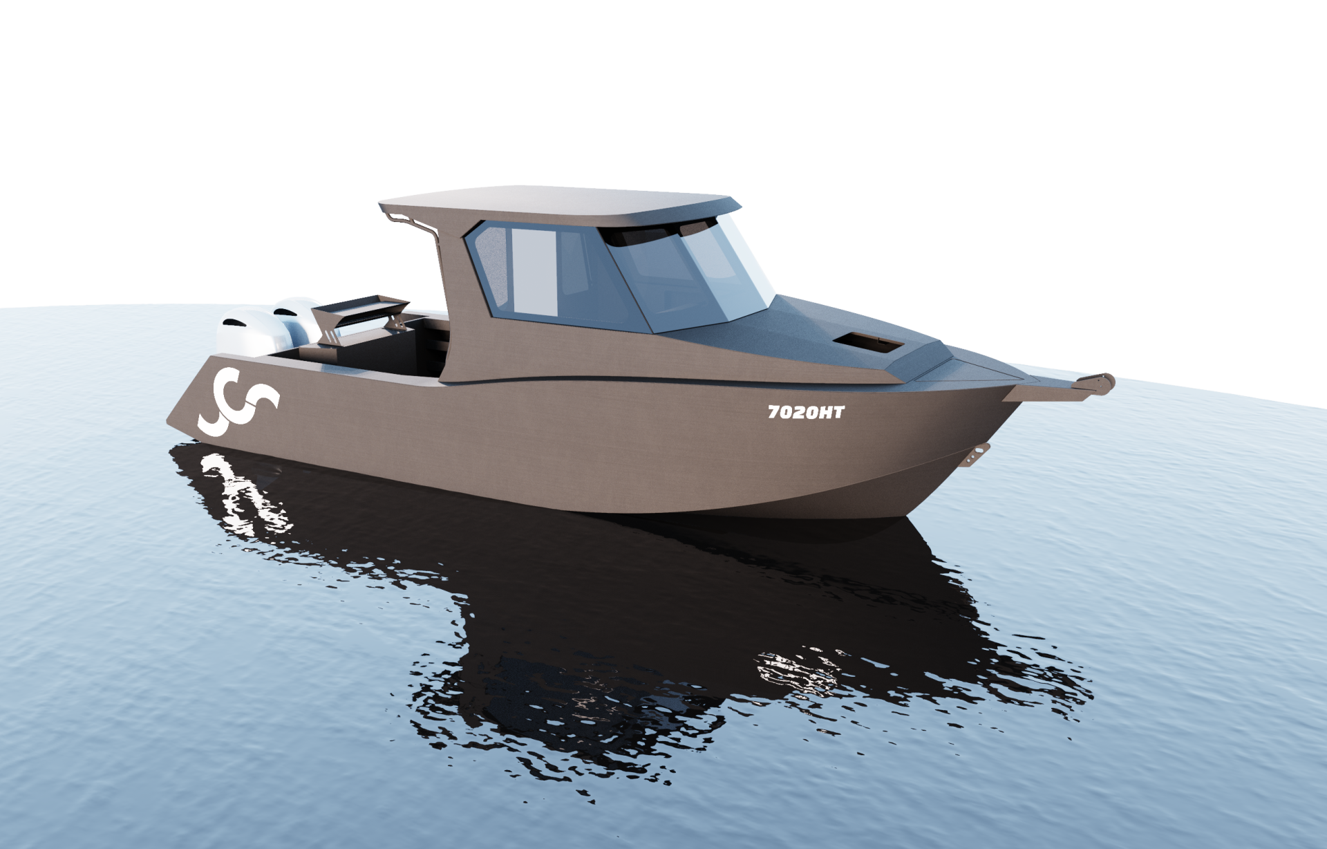 7500HT Hard Top aluminium kit boat
