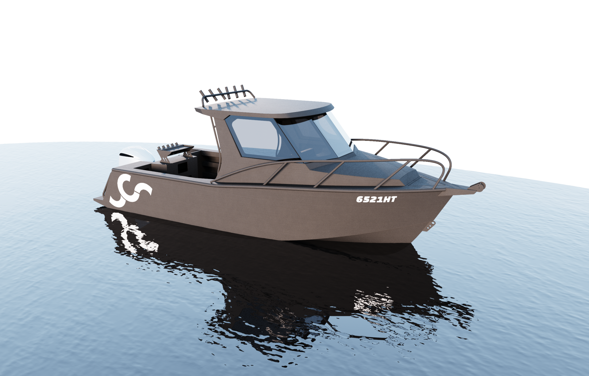 7500HT Hard Top aluminium kit boat
